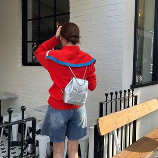 YINGSTAT Chains Ba lô nữ Ba lô da mùa thu đông