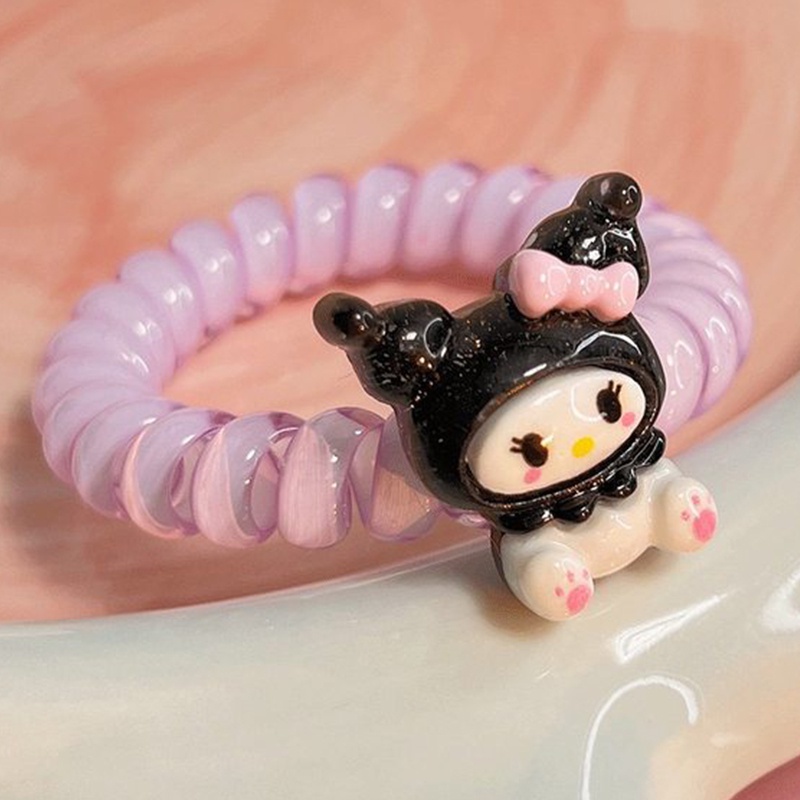 Dây Cột Tóc Hình Điện Thoại Sanrio Dễ Thương Phong Cách Hàn Quốc Cho Cặp Đôi
