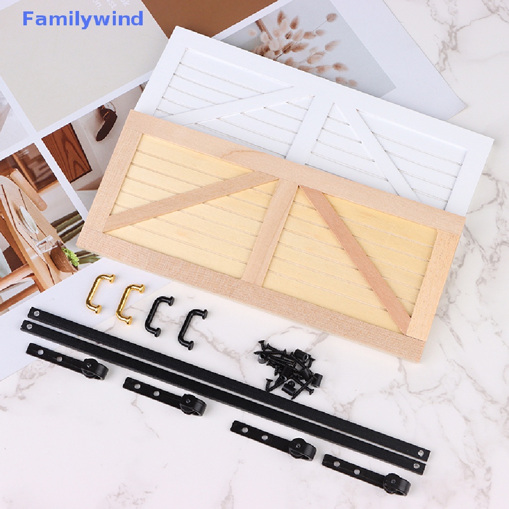 1 Set Mô Hình Cửa Trượt Trang Trí Nhà Búp Bê Tỉ Lệ 1: 12