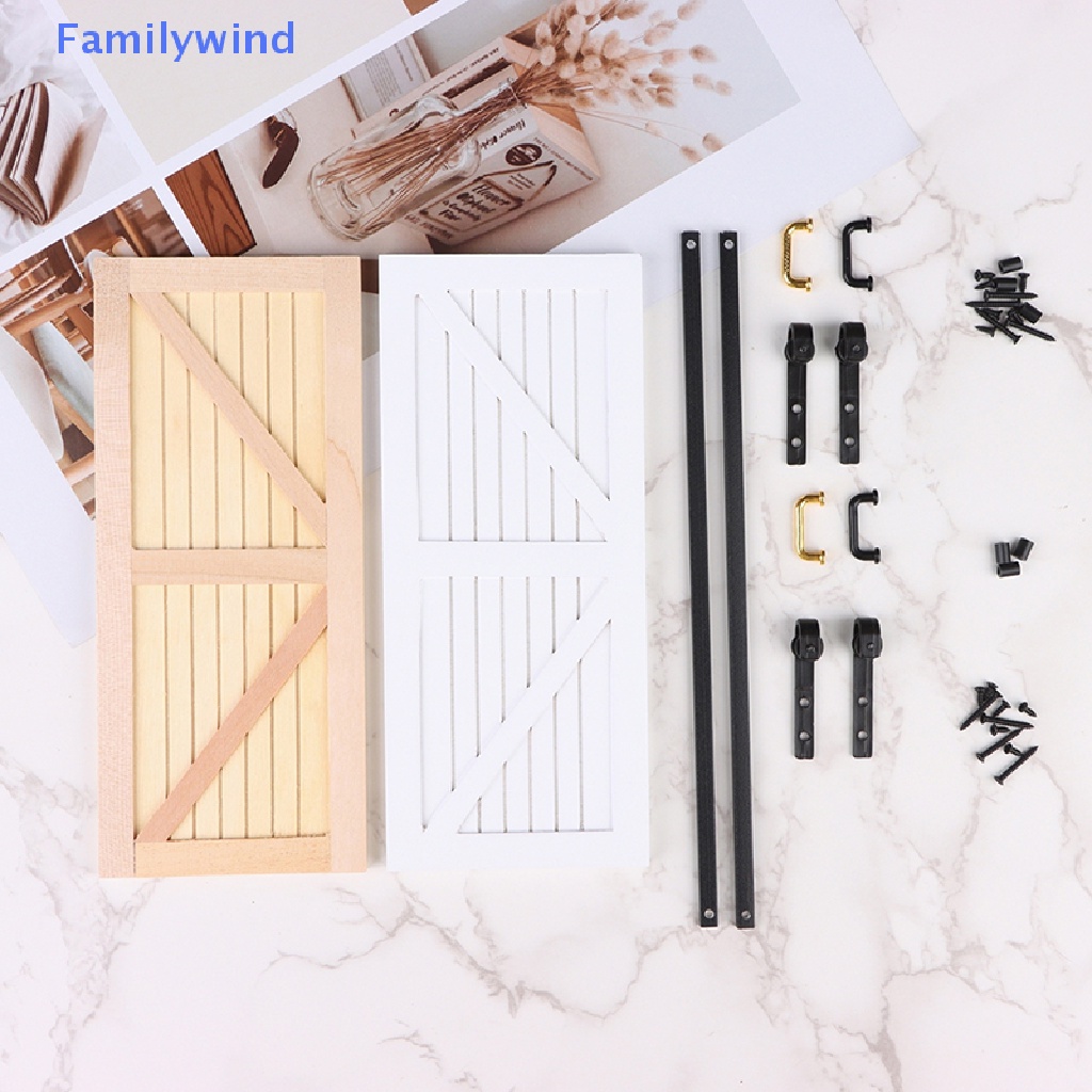 1 Set Mô Hình Cửa Trượt Trang Trí Nhà Búp Bê Tỉ Lệ 1: 12