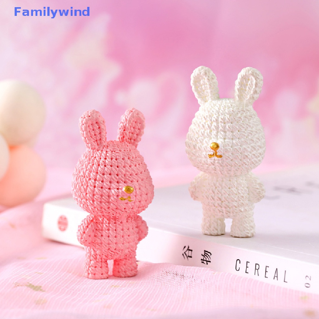 1 Đồ trang trí Thỏ Con Trang Trí Tiểu Cảnh Năm Mới Tỷ Lệ 1: 12