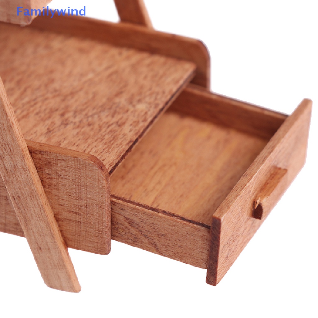 Kệ Gỗ Đứng Mini Đựng Hoa Trang Trí Nhà Búp Bê Tỉ Lệ 1: 12