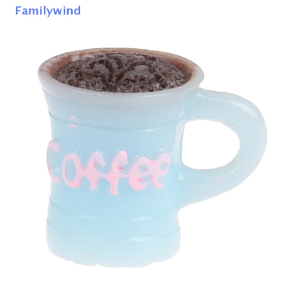 Bộ Tách Uống Cà Phê Mini Tỉ Lệ 1 / 12 Dùng Trang Trí Nhà Búp Bê