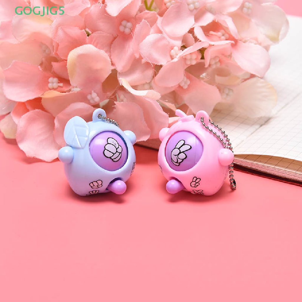 Kéo Bấm Ngón Tay Chơi Trò Chơi Đá Giấy Tròn Mini Tinh Tế Áo Thun UOO Uoong Kiểu Dáng Đơn Giản Trẻ Trung