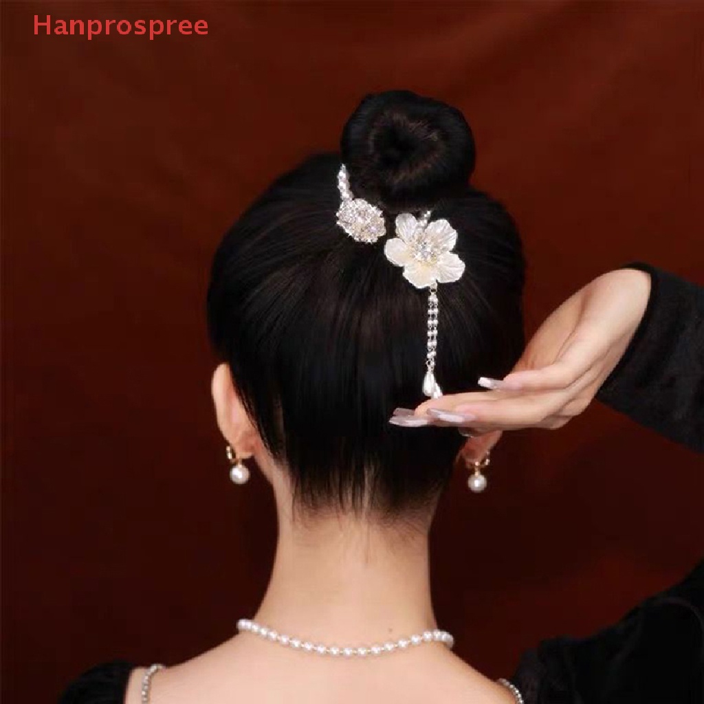 Kẹp Tóc Đính Hoa Trà Và Ngọc Trai Giả Thời Trang Cho Nữ