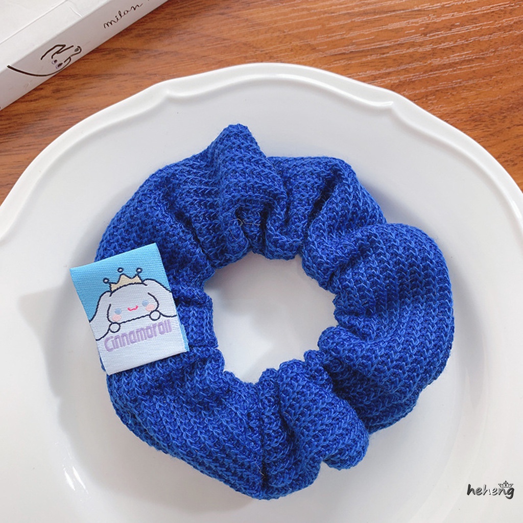 Bộ 2 Dây Cột Tóc Bằng Vải Dệt Cao Cấp Mềm Mại Không Đau Hình Nhân Vật Hoạt Hình