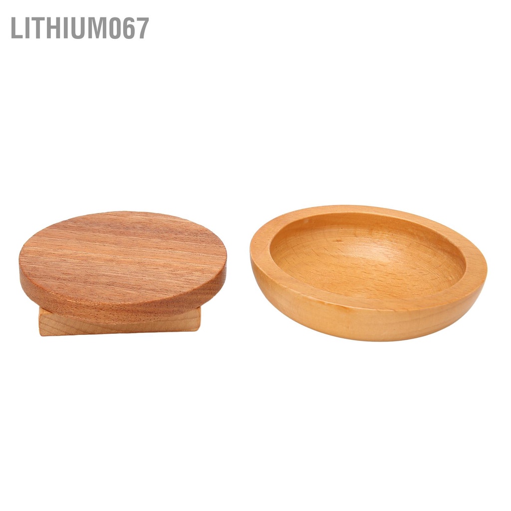Lithium067 Hamburger Coaster Set Cách nhiệt Đế lót ly uống bằng gỗ tinh tế dễ thương có nam châm cho nhà bếp