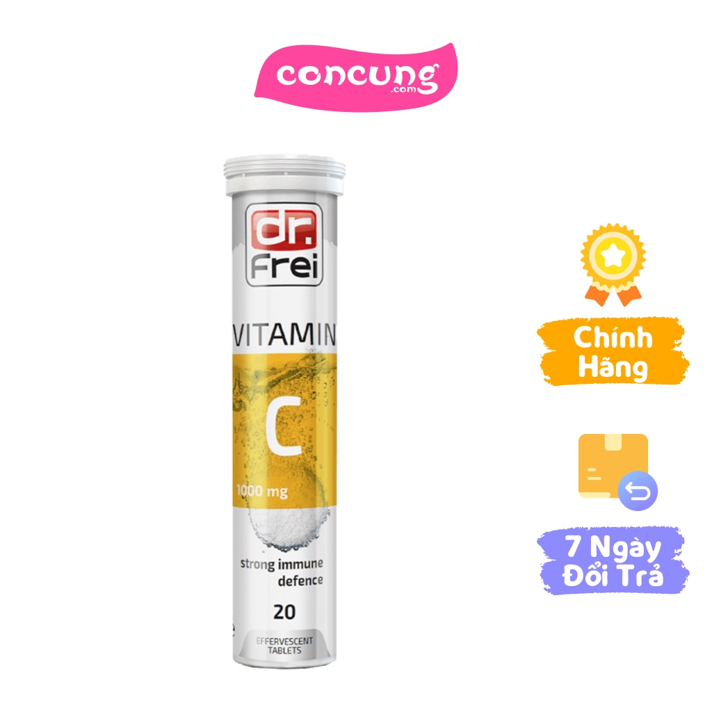 Viên sủi bổ sung Vitamin C Dr Frei 80g