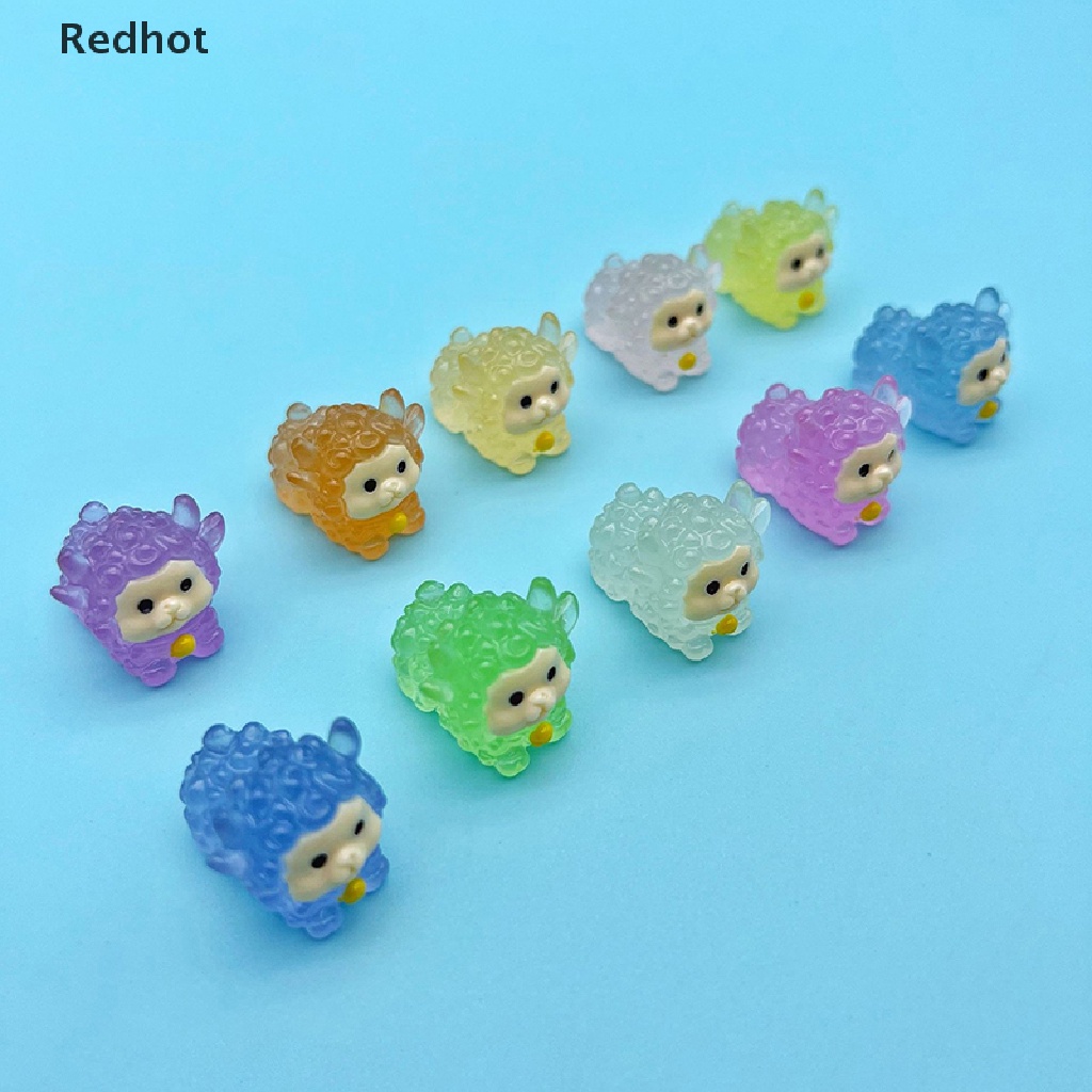 Bộ 2 Tượng Cừu Mini Phát Sáng Dễ Thương Dùng Trang Trí