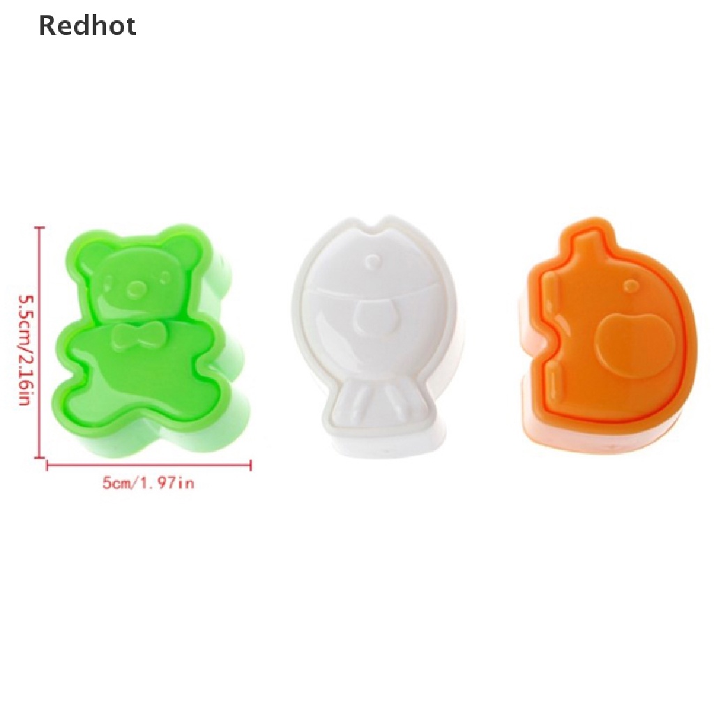 Bộ 3 Khuôn Làm sushi Hình Động Vật Hoạt Hình Cho Bé