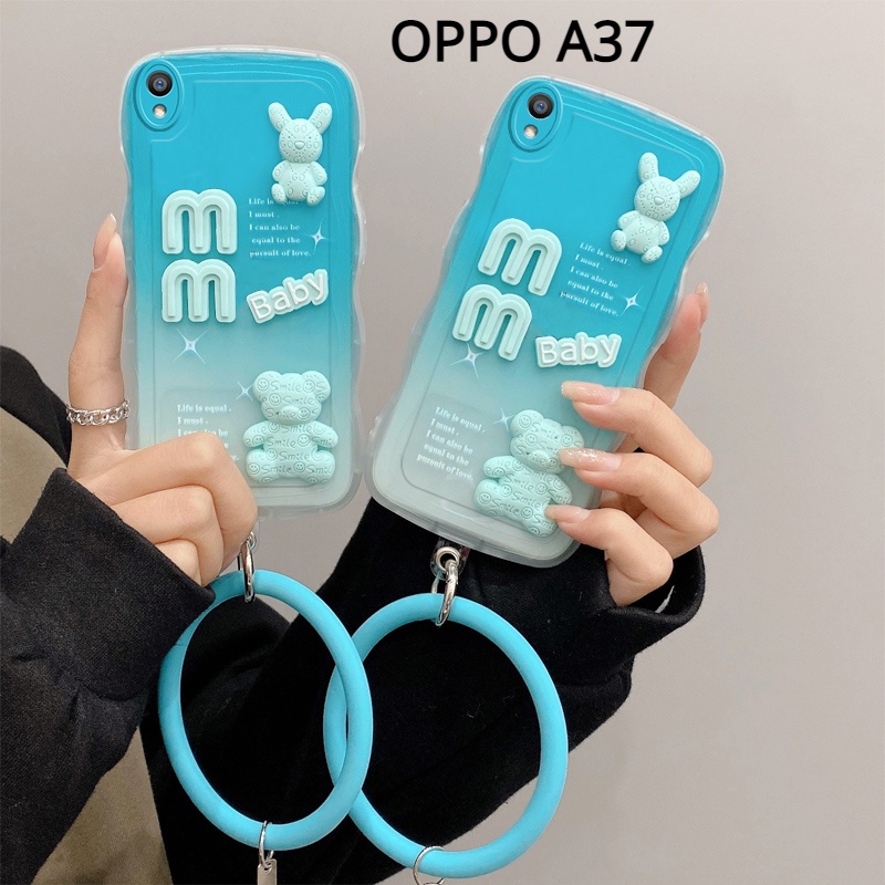 Ốp Lưng silicone Chống Sốc Màu Gradient Cho OPPO A37 NEO9 A39 A57