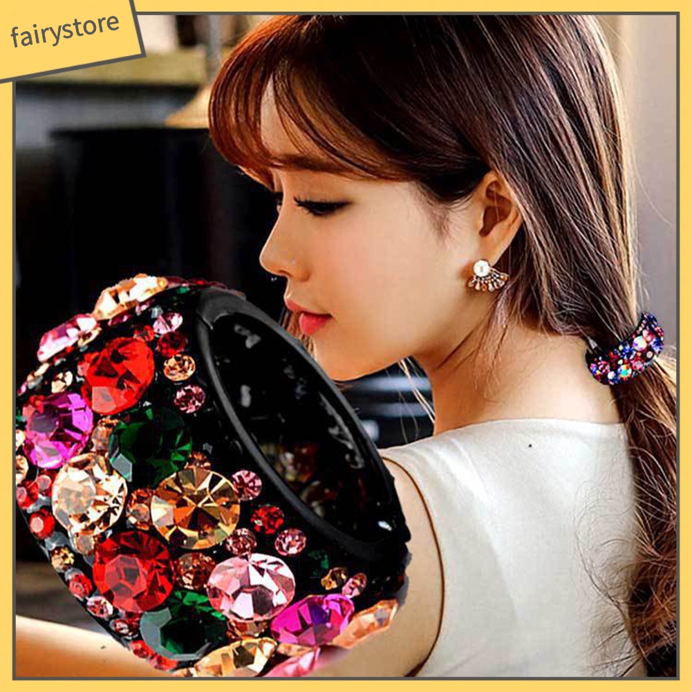 Dây Cột Tóc Đính Đá Lấp Lánh Thời Trang Cho Nữ [Fairy4]