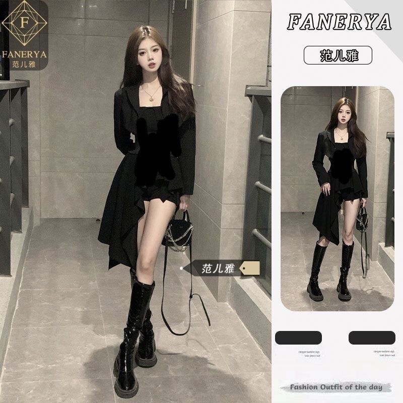 Bộ Áo Ống Lửng Tay Dài Và Quần Short Lưng Cao Thời Trang Xuân Hè Quyến Rũ Cho Nữ