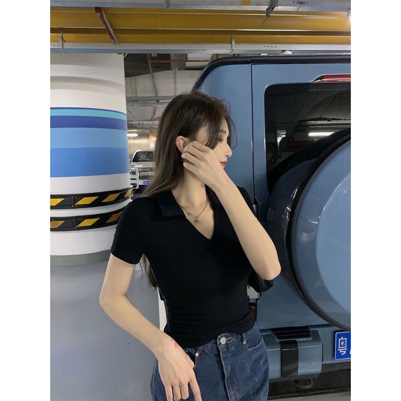 Áo polo Thời Trang Mùa Hè Hàn Quốc Dành Cho Nữ