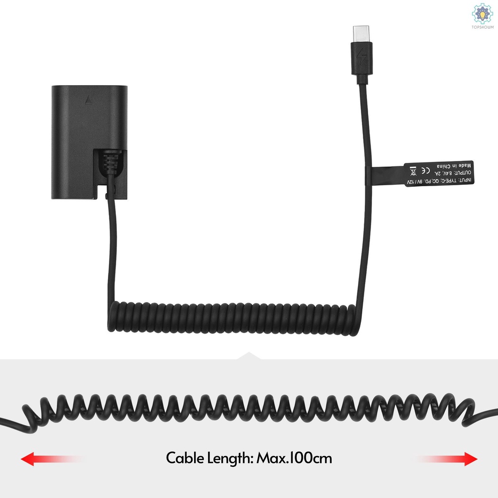 Đầu Nối Pin Andoer LP-E6 USB-C DR-E6 Với Cáp Nguồn USB Type-C Thay Thế Cho EOS R5 R6 90D 80D 70D 60D 60Da 5D Mark II | BigBuy360 - bigbuy360.vn