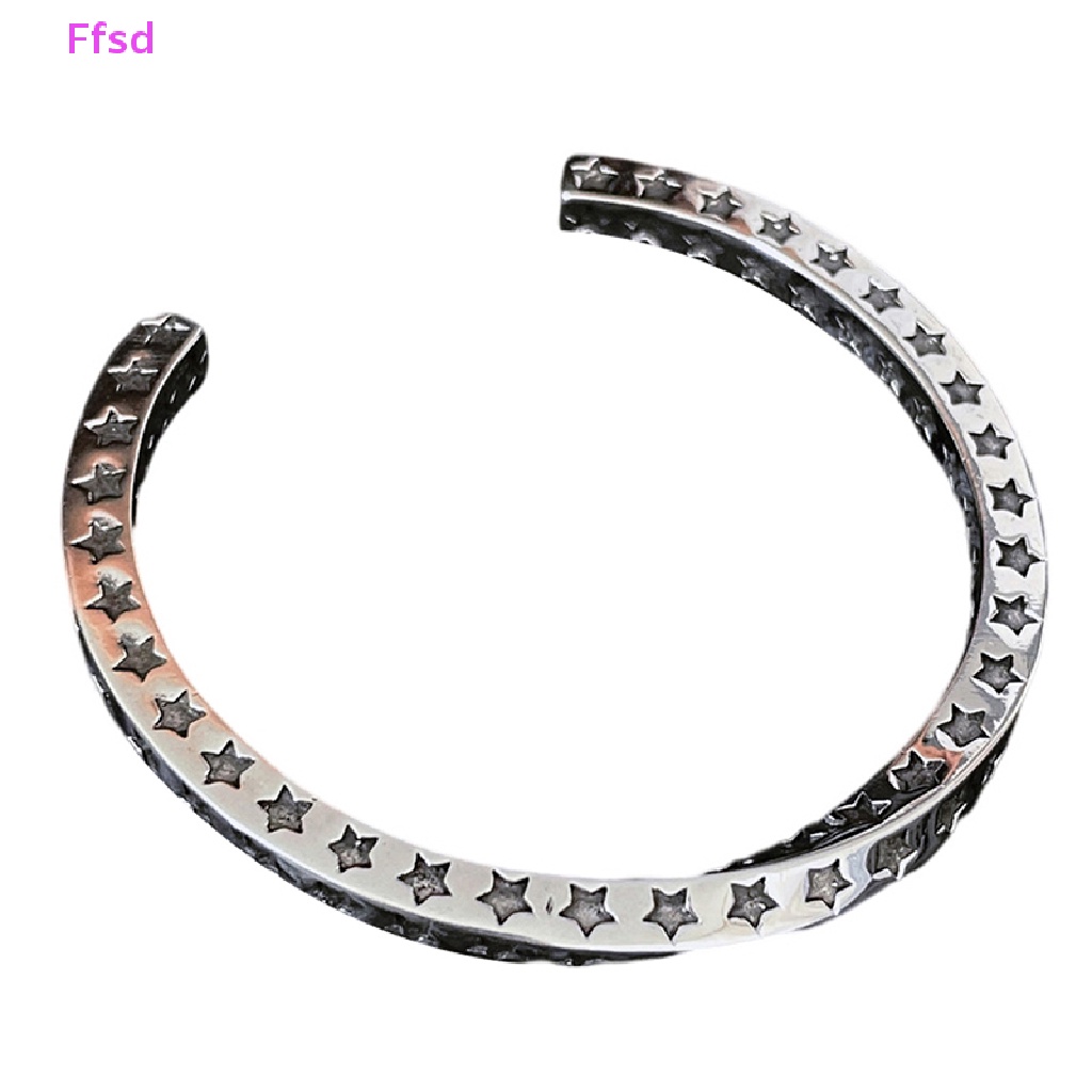 {Ffsd} Vòng Tay Dạng Xoắn Mạ Bạc Thời Trang Vintage Quà Tặng Bán Chạy Cho Nam Và Nữ