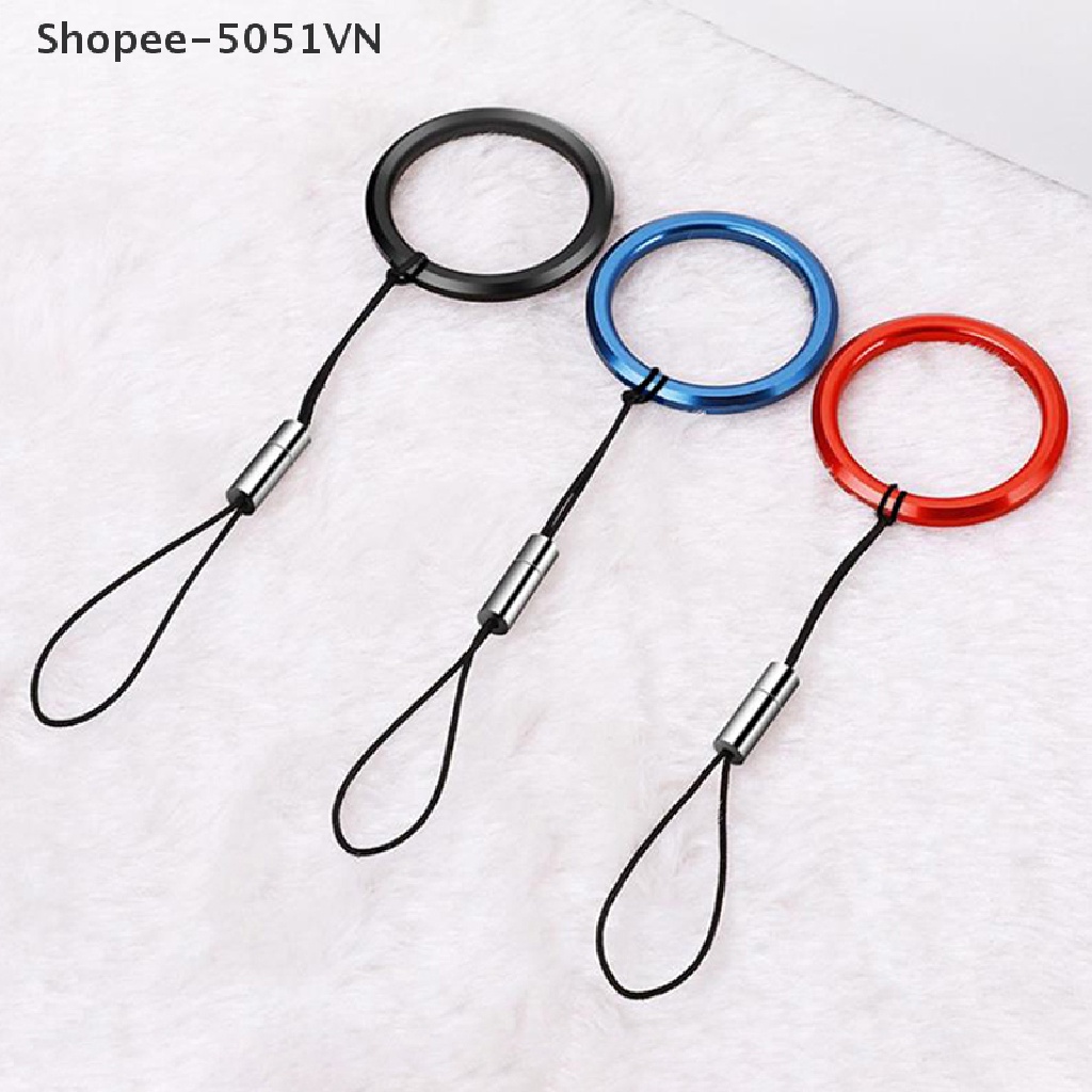 Ốp Điện Thoại Hình Vòng Nhẫn Kim Loại Có Dây Đeo Cổ Tay Chống Thất Lạc Cho Điện Thoại / Ổ Đĩa Flash /