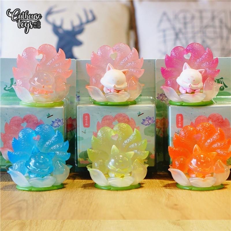 Đồ trang trí Búp Bê Cáo Chín Cáo Hoa Sen Có Thẻ Treo Trang Trí