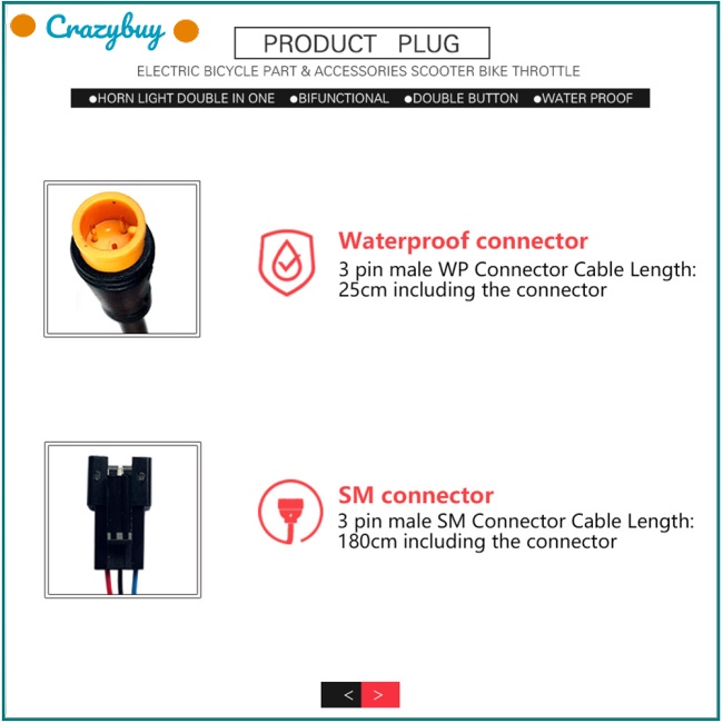 Cr Đầu Nối Tay Lái Xe Đạp Tt-008 12v-72v