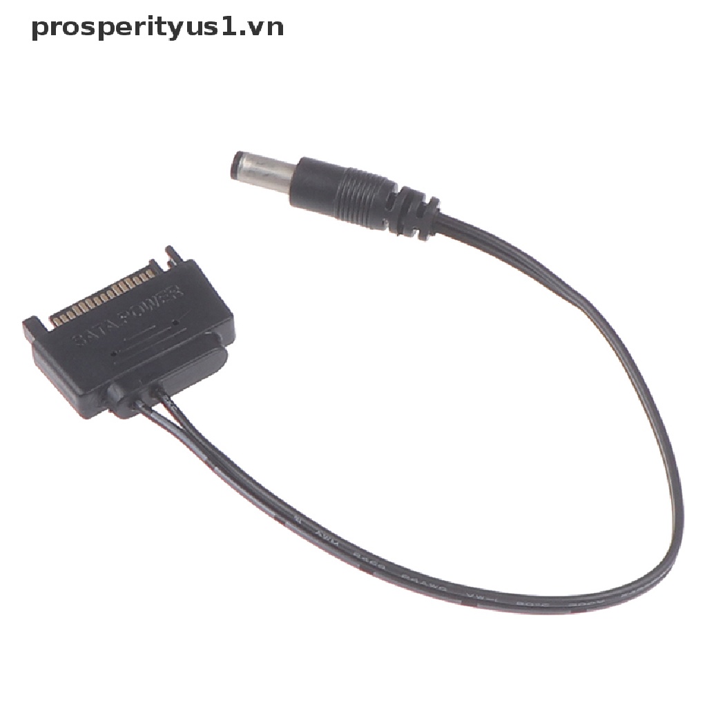 1 Dây Cáp Nguồn SATA Chuyển Đổi Đầu Cắm Sang Đầu Cắm DC 5.5 * 2.1mm 12V 20cm Chuyên Dụng