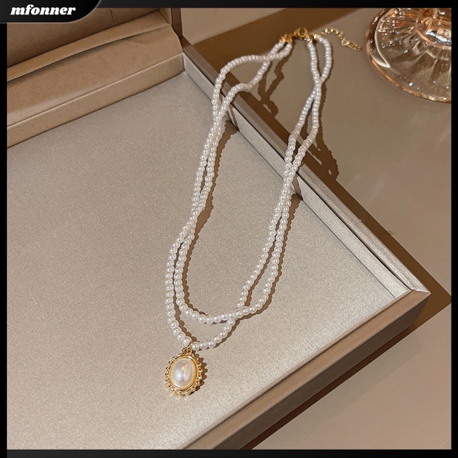 Vòng cổ Đính Ngọc Trai Phong Cách Hàn Quốc Sang Trọng Cho Nữ