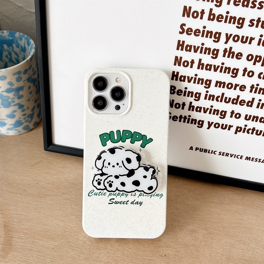 Ốp Điện Thoại TPU Silicon Mềm Chống Sốc Chống Rơi Hình Cún Dễ Thương Cho iphone 14 Pro Max 13 12 11