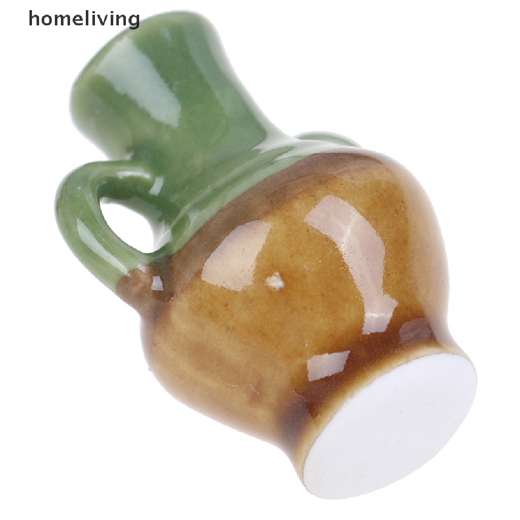 Set 2 Bình Hoa Gốm Mini Tỉ Lệ 1: 12 Trang Trí Nhà Búp Bê