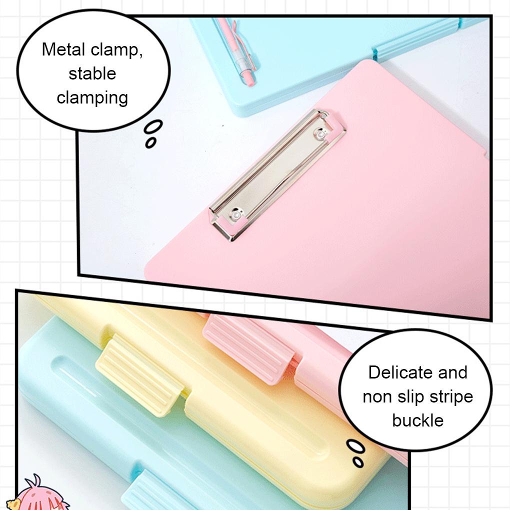 Bảng Kẹp Nhiều Màu Sắc Lâu Trôi Phong Cách Đơn Giản Cho Học Sinh / Văn Phòng