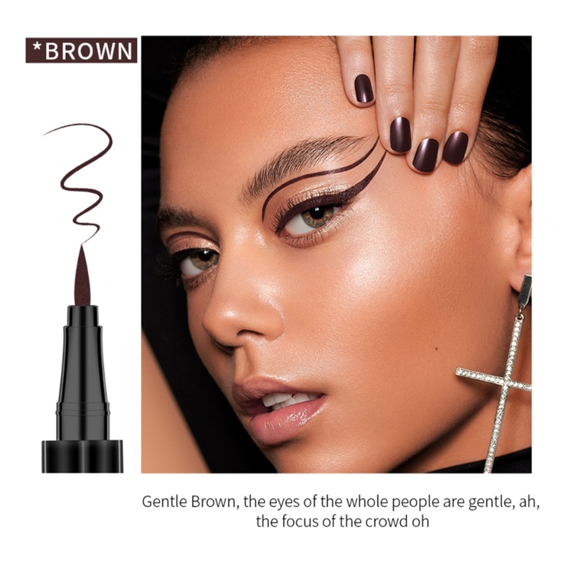 Bút Kẻ Mắt Dạng Lỏng YOUYO Màu Đen Nhanh Khô Chống Thấm Nước Không Nhòe