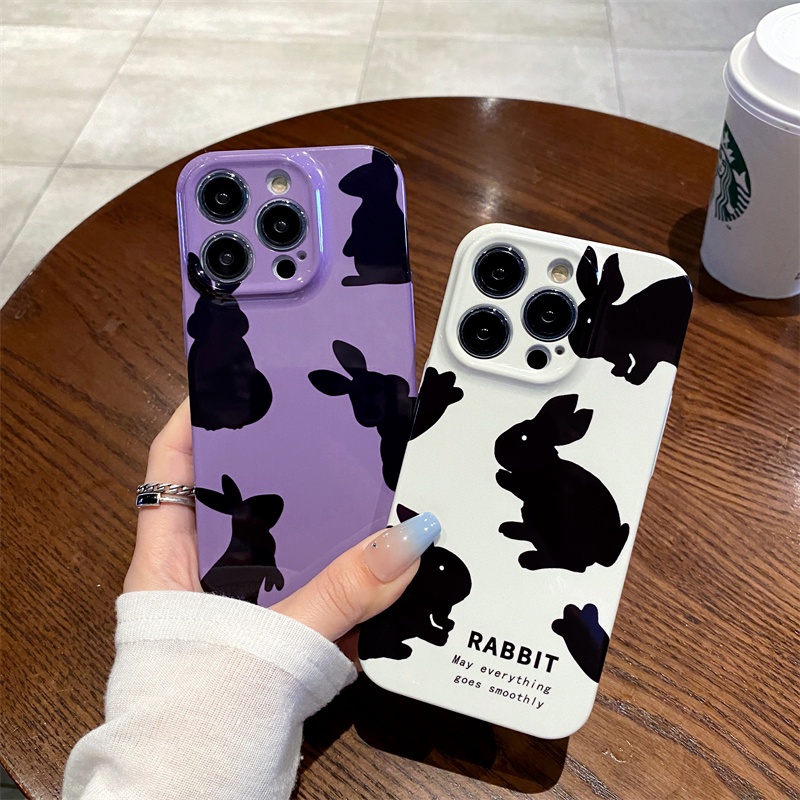 Ốp Điện Thoại Nhựa Cứng Hình Thỏ Cho iPhone 14 13 12 11 PRO Max Xs Xr X 14pro 14promax 13pro 11pro 12pro 13promax