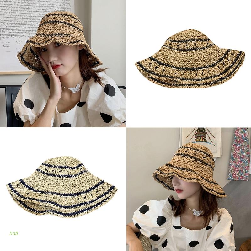 Nón Tai Bèo Rộng Vành Chống Nắng Nhiều Màu Sắc Đa Dạng Gấp Gọn Được