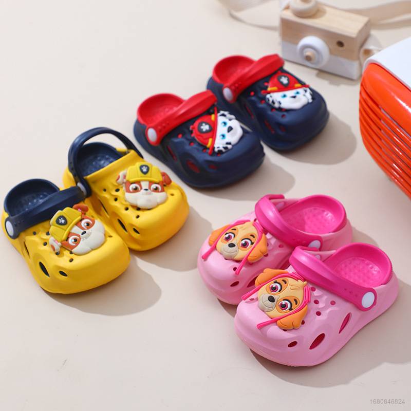 Dép Đi Trong Nhà Tắm Chống Trượt Mềm Mại Họa Tiết Hoạt Hình PAW Patrol Chase Skye Marshall Rubble Zuma Cho Bé