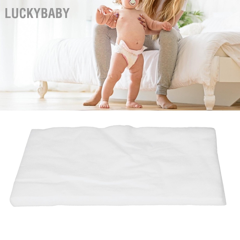 LUCKYBABY 100 CHIẾC Miếng lót tã cho bé Tấm thay thấm hút dùng một lần không gây dị ứng