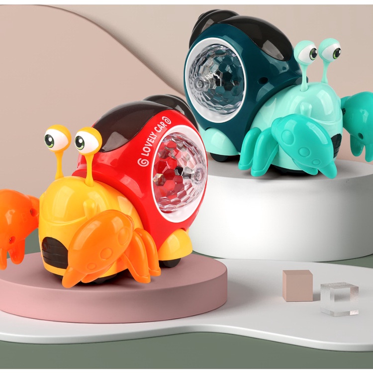 Đồ Chơi Chú Cua Bập Bò Có Nhạc Và Đèn LED Vui Nhộn Cho Bé