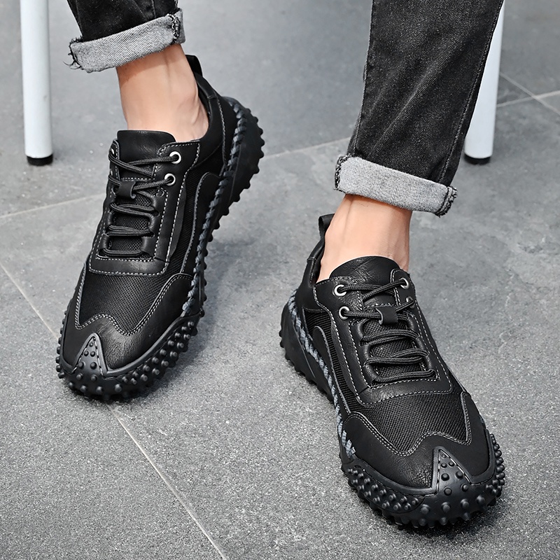 Size 38-46 Thời trang giày nam giày thể thao giày chạy bộ giày leo núi giày chạy bộ nam giày asia sport giày nam thoáng khí Da bò dép nam