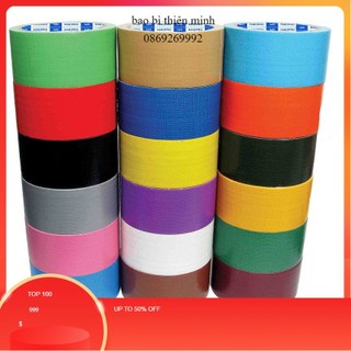 Băng dính vải dai, có thể xé được, có bảy màu lựa chọn khổ 5cm