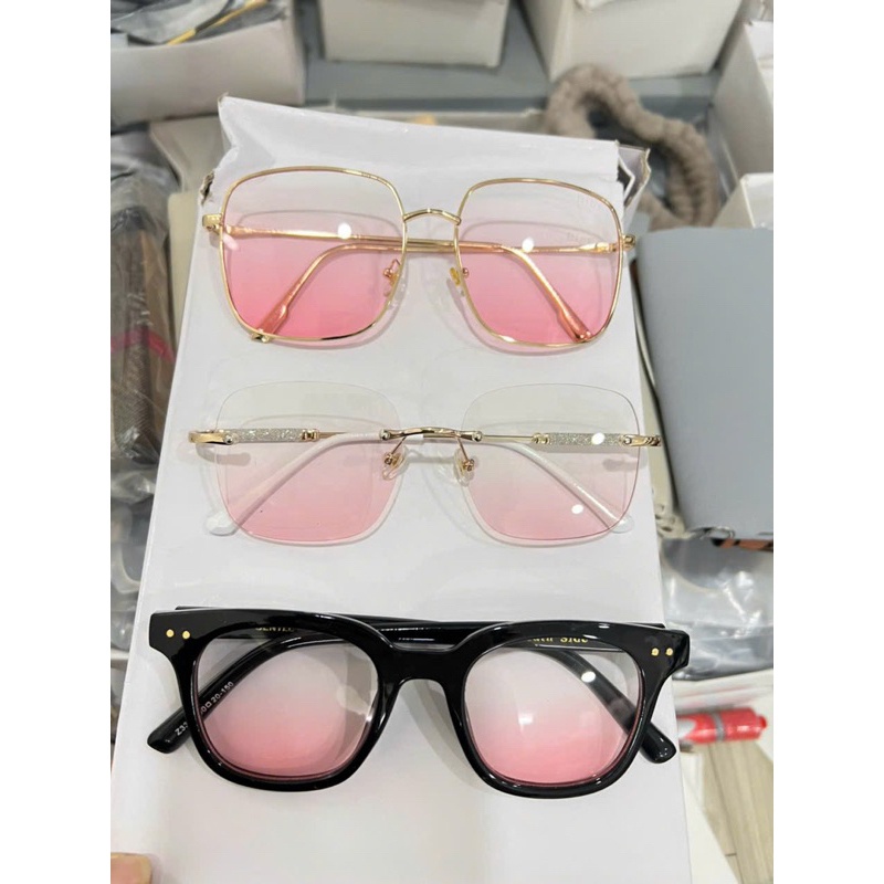 Kính Má Hồng Kim Loại Mảnh Đẹp Đi Ngày Đêm hottrendy nhiều mẫu mới