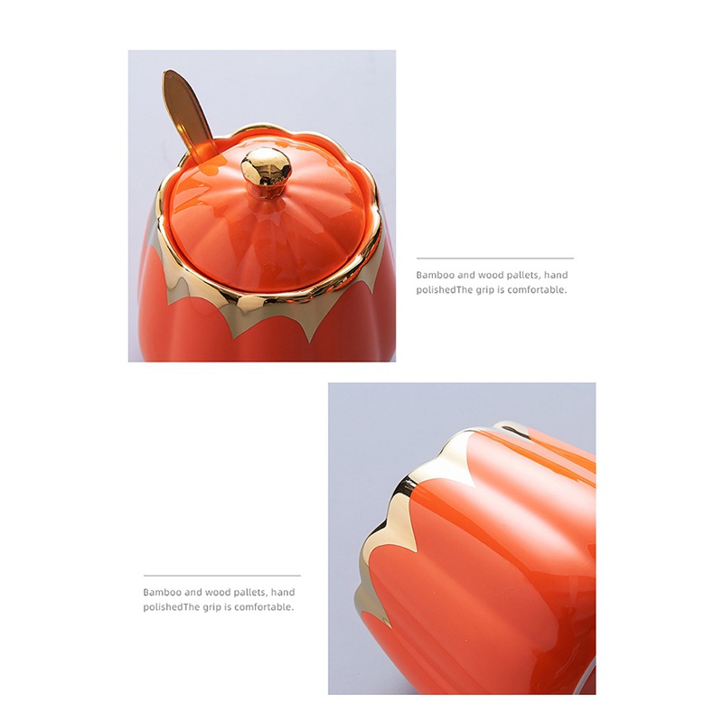 1 Bộ Hũ Đựng Gia Vị Trong Nhà Bếp Có Nắp Bằng Gỗ