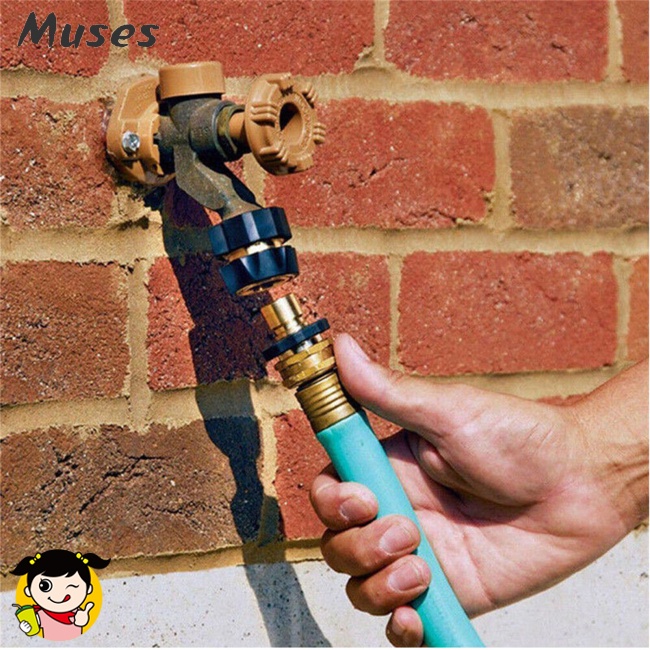 Set 4 Cặp Đầu Nối Ống Nước Tưới Cây 3 / 4 Inch Bằng Đồng Thau