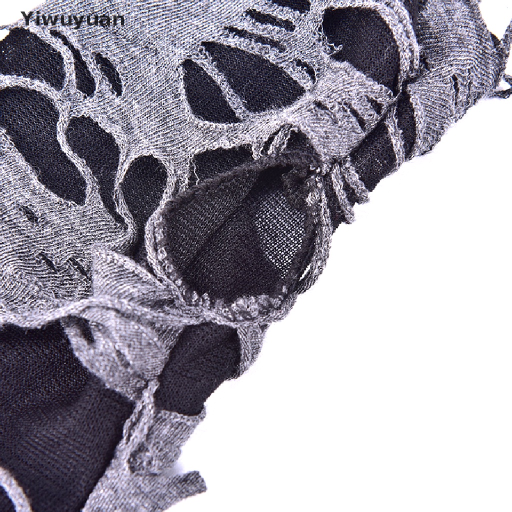 &lt; Yiwuyuan &gt; Một Cặp Găng Tay Hở Ngón Giữ Ấm Phong Cách Gothic Punk Halloween Giảm Giá