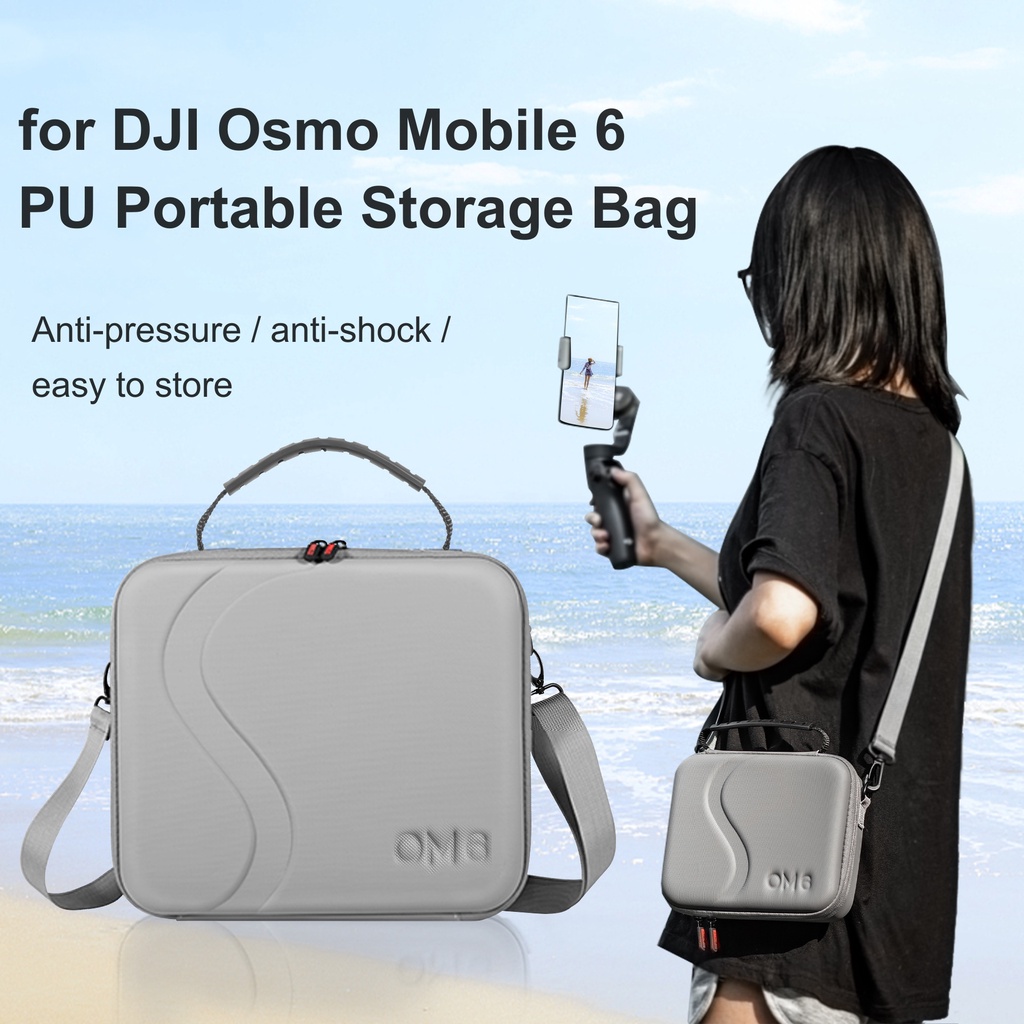 Túi Da PU Đeo Chéo Đựng DJI OM6 PTZ / DJI Osmo Mobile 6