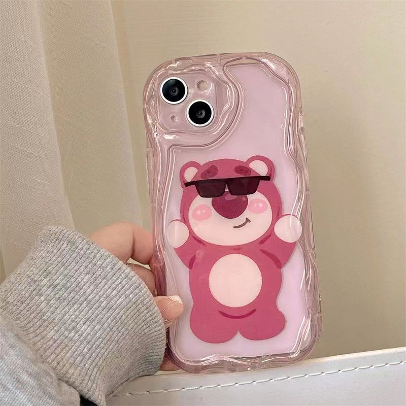 ✅Ốp Điện Thoại Kính Mát Hình Gấu Dâu Tây Cho Apple 12 1114Pro6 Xr Xsmax / / 138 7 4QPJ