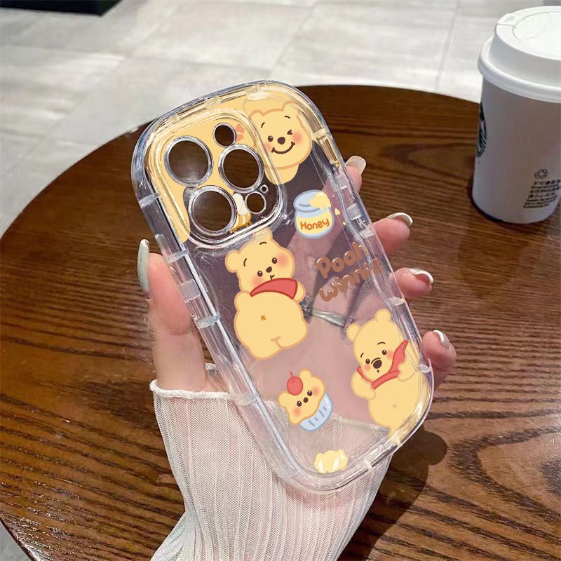 ✅Ốp Điện Thoại Mềm Trong Suốt Chống Sốc Hình Gấu Pooh Cho Iphone 7 promax12iPhone1413 8p xr 11xs / BP5B