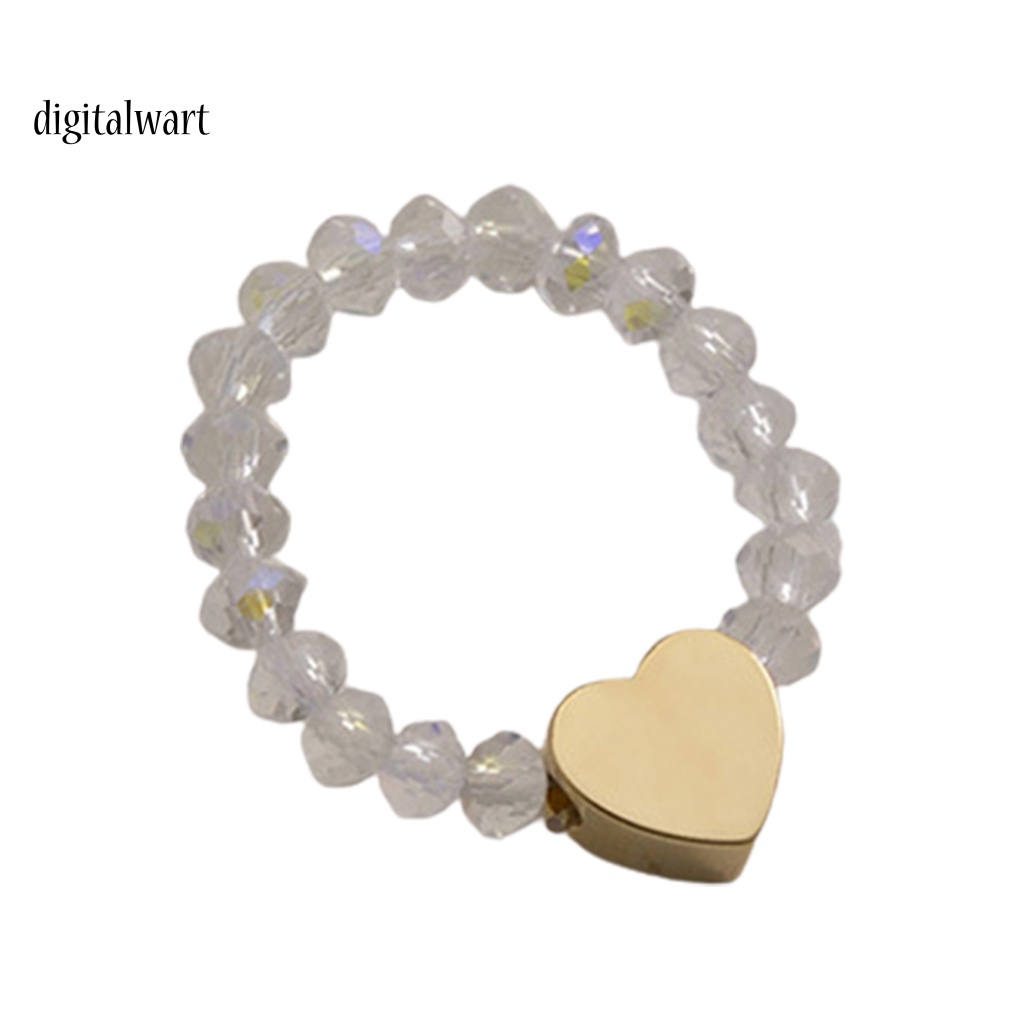 Kỹ Thuật Số| Nhẫn Hình Trái Tim Ngôi Sao Đính Hạt Trắng Đen Thời Trang Thanh Lịch Làm Quà Tặng Kỷ Niệm Cho Bạn