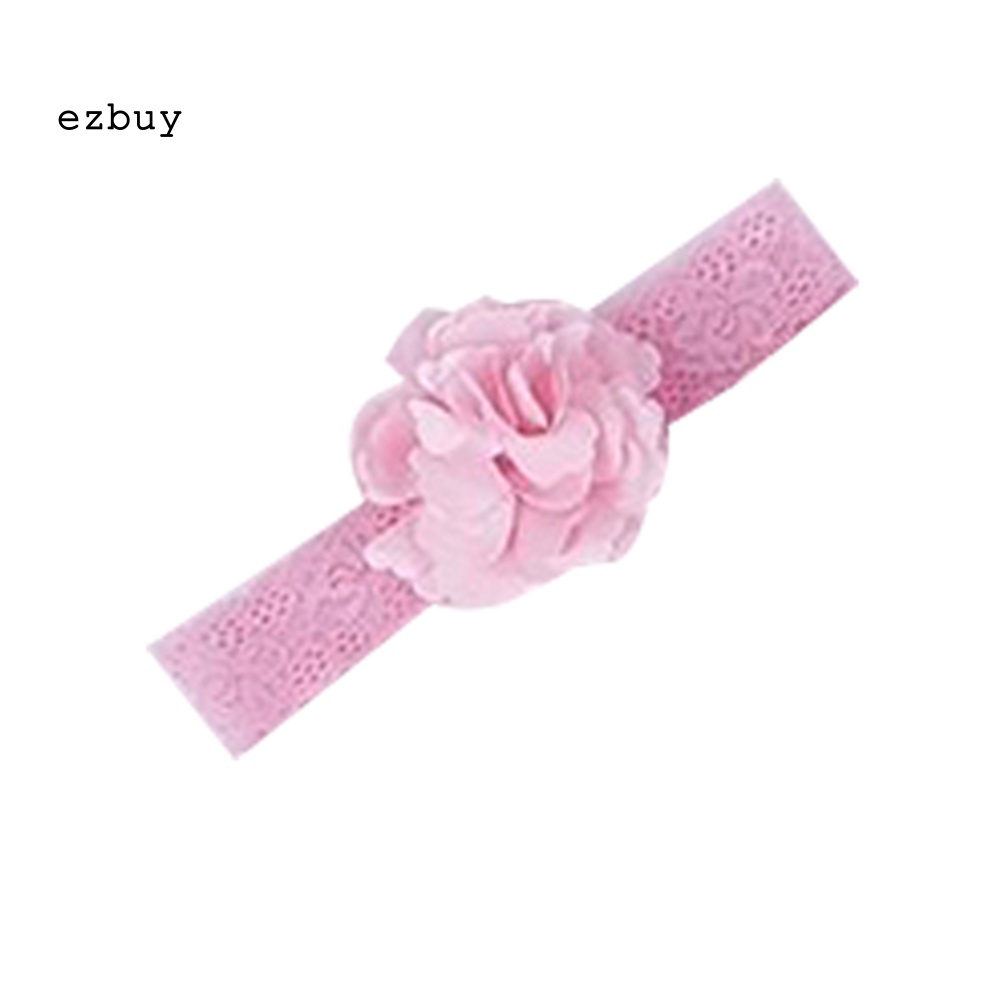 Bộ Áo Liền Quần In Hoa + Băng Đô Dễ Thương Cho Bé Gái