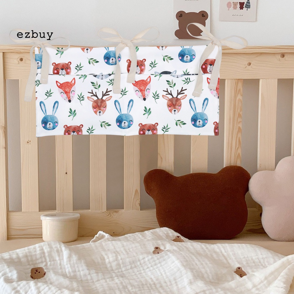 Túi Đựng Đồ Treo Giường Em Bé Bằng Polyester Chống Mòn In Hoạt Hình Dễ Tháo Rời