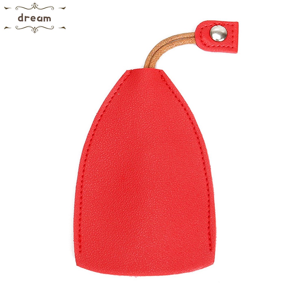 【DREAMLIFE】4 PCS PU Leather Creative Pull Out Cute Large Capacity Car/Key Case/Car Keychain