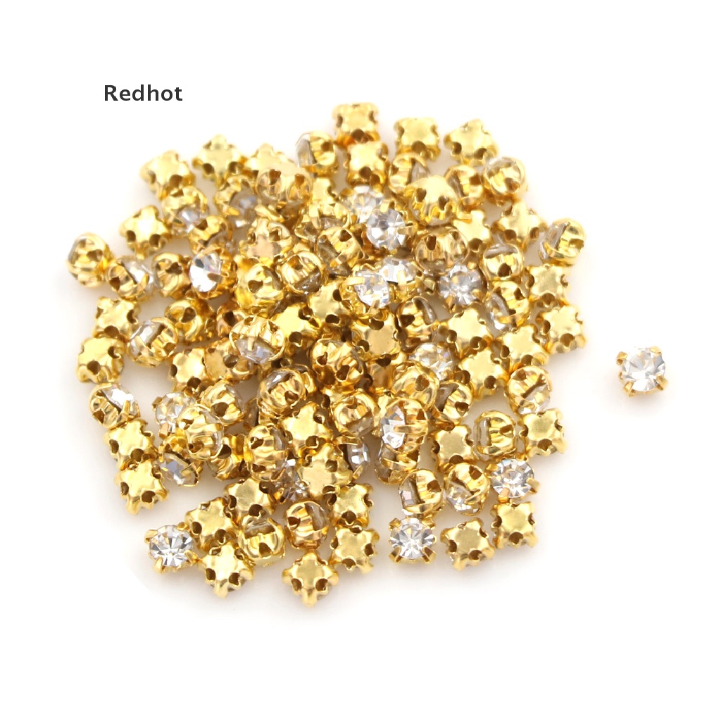 Bộ 100 Hạt Kim Cương Giả Mini Tự Trang Trí Quần Áo Búp Bê