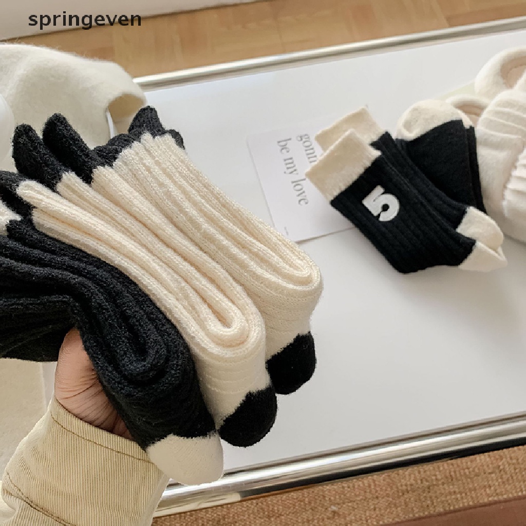 Vớ Len Cashmere Dày Dặn Giữ Ấm Mùa Đông Thêu Họa Tiết Hoa Hồng 5 Bông Thời Trang Nhật Bản Cho Nữ