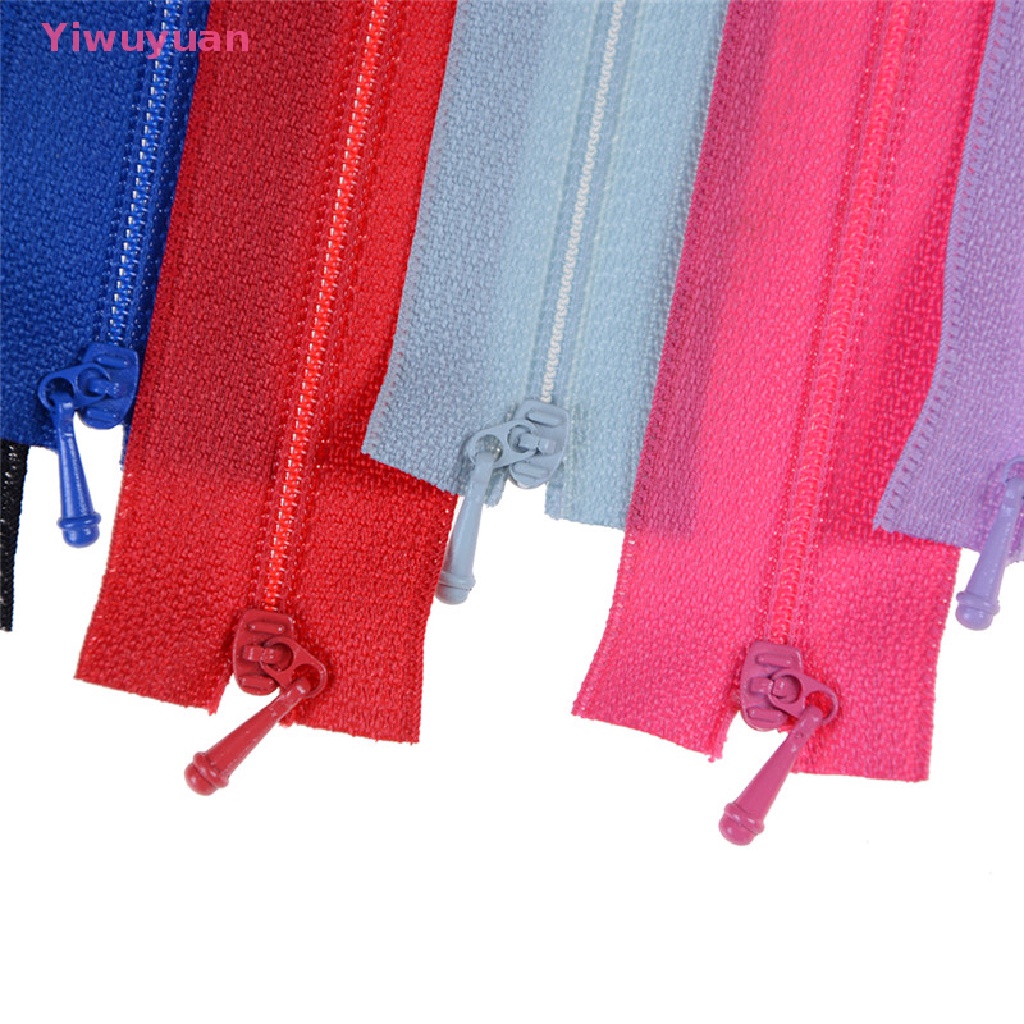 Bộ 5 Dây Khóa Kéo Mini Cho Búp Bê / Váy / Túi Xách May Thủ Công DIY Mới